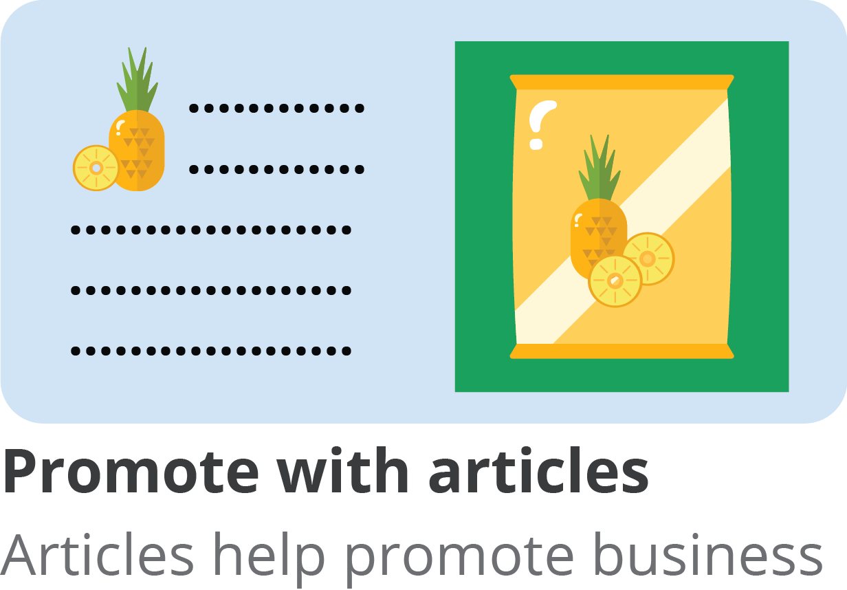 Promote your products by writing an article or service article at indyapages online directory listings
